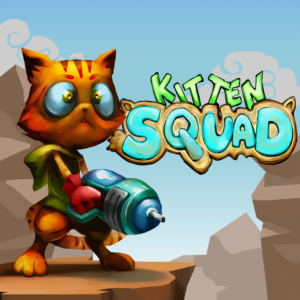 Kitten Squad with Gun | Arcade Distillery